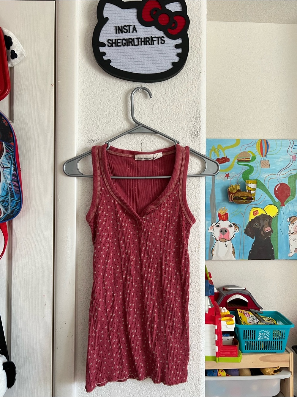 Y2K dkny tank top